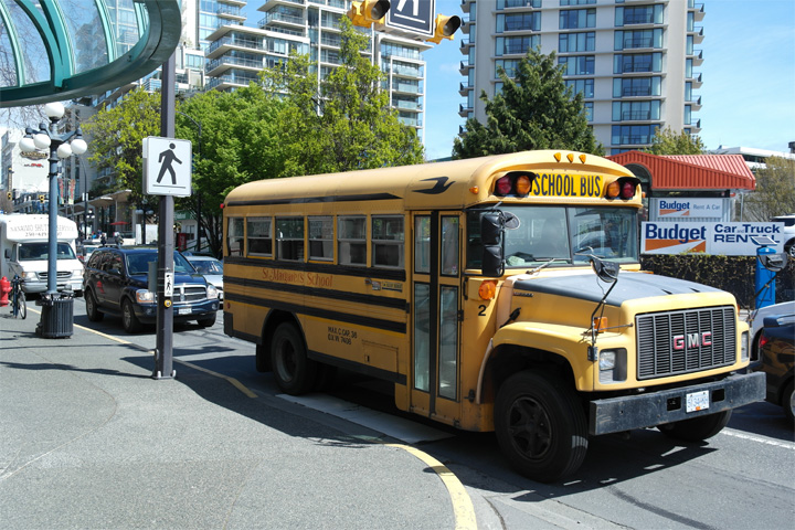 School bus, Victoria BC