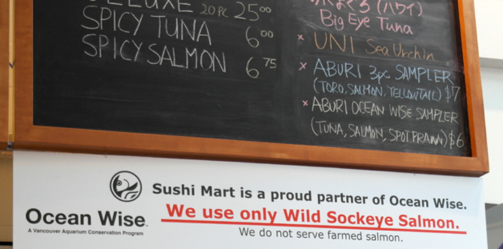 Ocean Wise, Sushi Mart, Vancouver