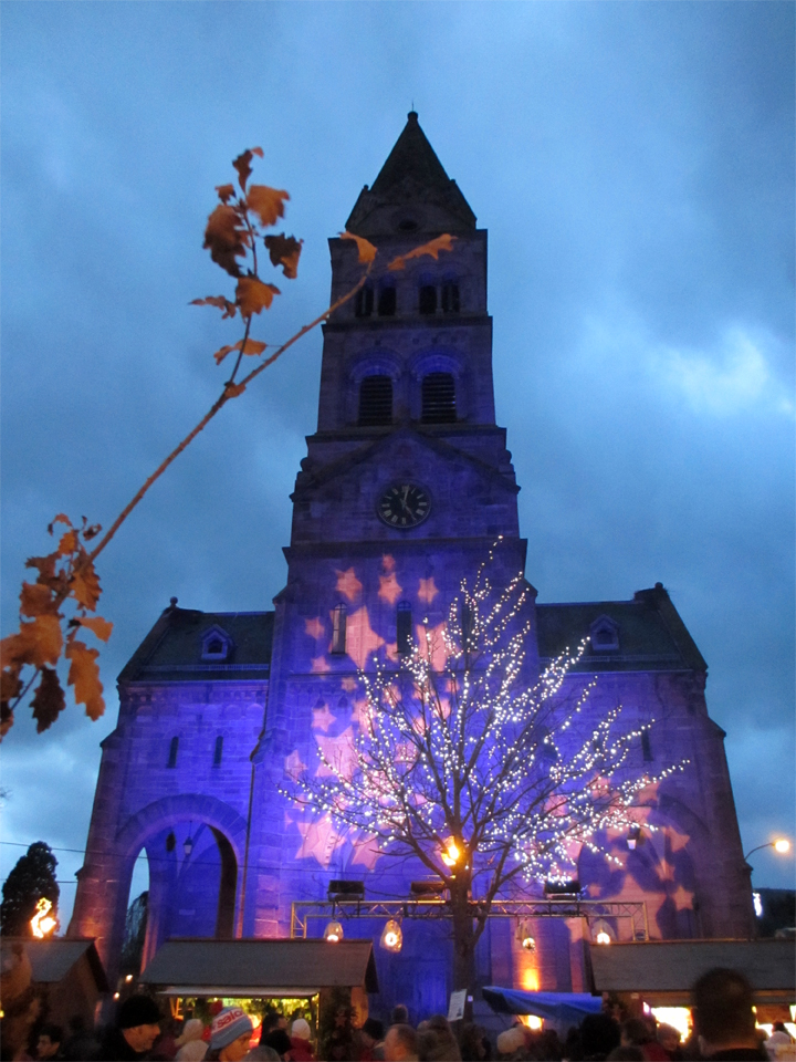 Illuminations de Noël à Munster, Alsace