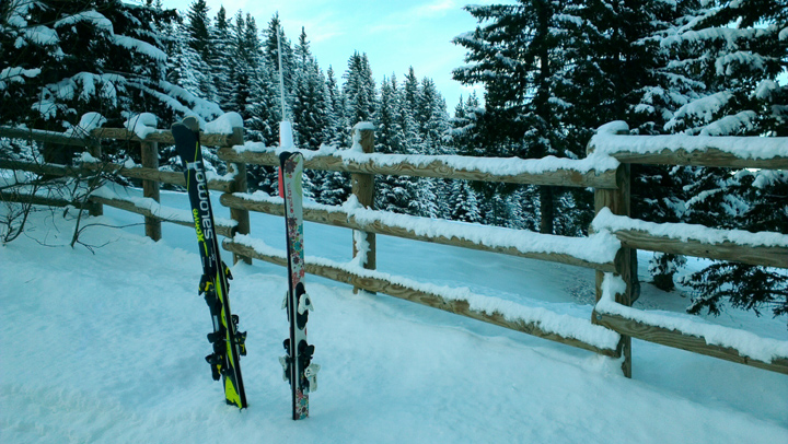 Ski à Courchevel, janvier 2015