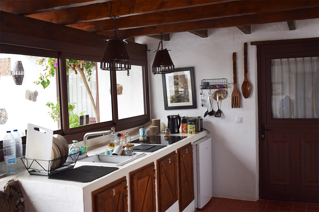 Cuisine de notre airbnb à El Cuchillo